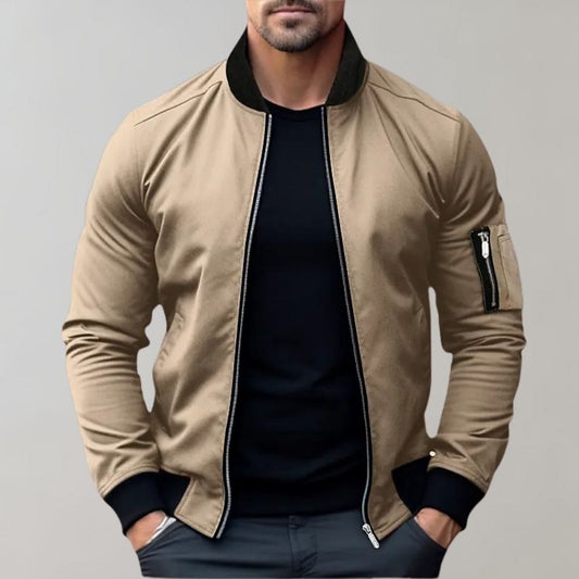 Image of Teddy | Men's Zip-Up Bomber Jacket