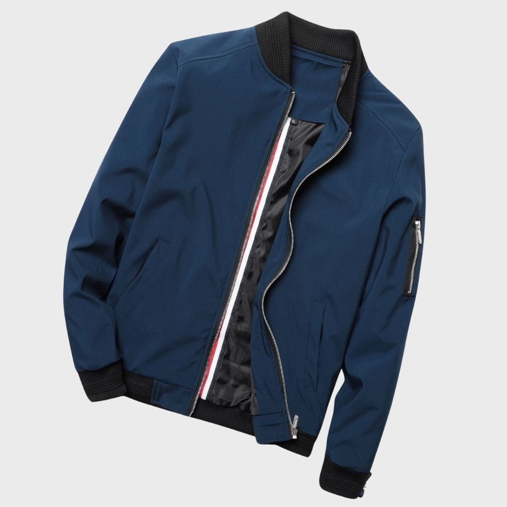 Image of Teddy | Men's Zip-Up Bomber Jacket