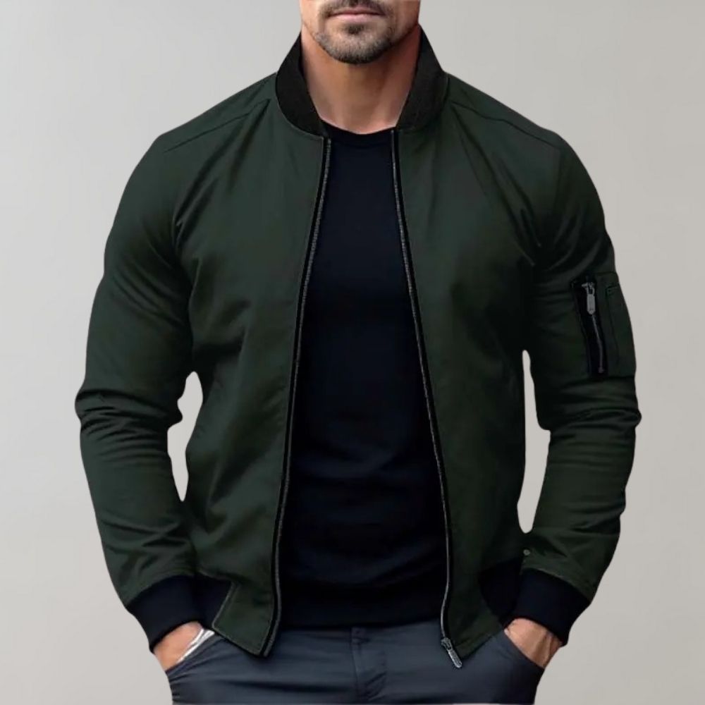 Image of Teddy | Men's Zip-Up Bomber Jacket