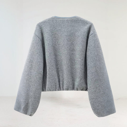 Image of Teresa | Women's Balloon Sleeve Zip-Up Bomber Jacket