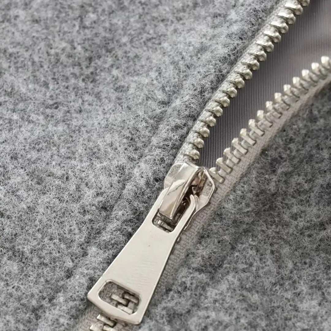 Image of Teresa | Women's Balloon Sleeve Zip-Up Bomber Jacket
