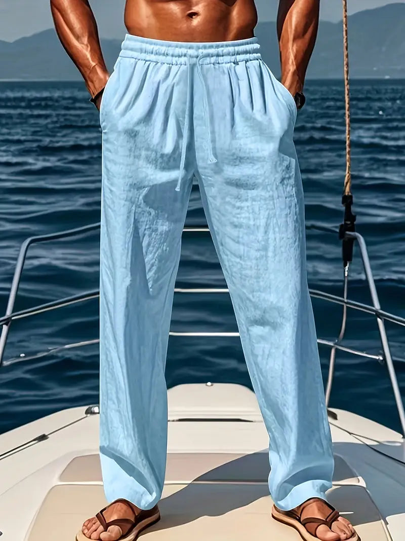 Image of Theodore | Men's Drawstring Loose Fit Casual Pants