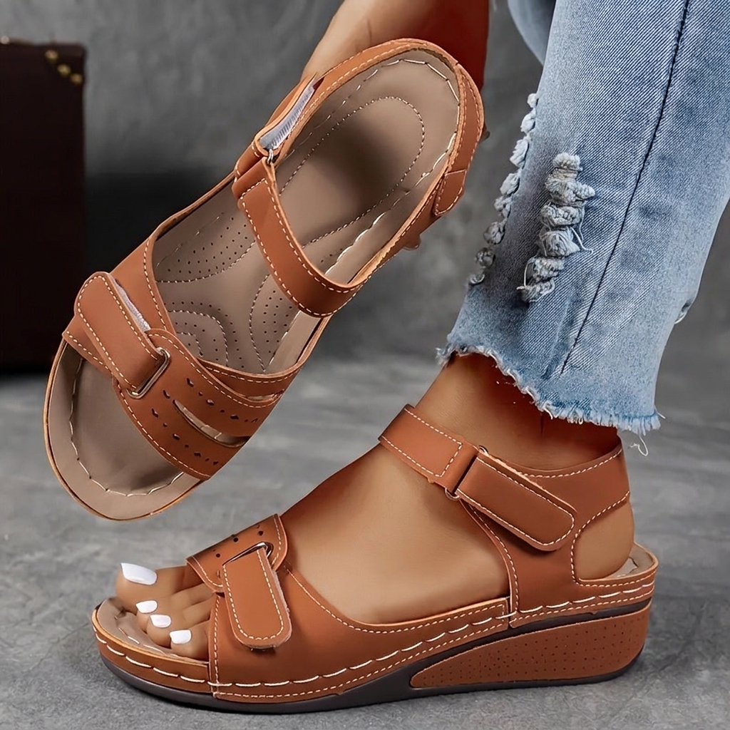 Thick-Sole Strap Sandals