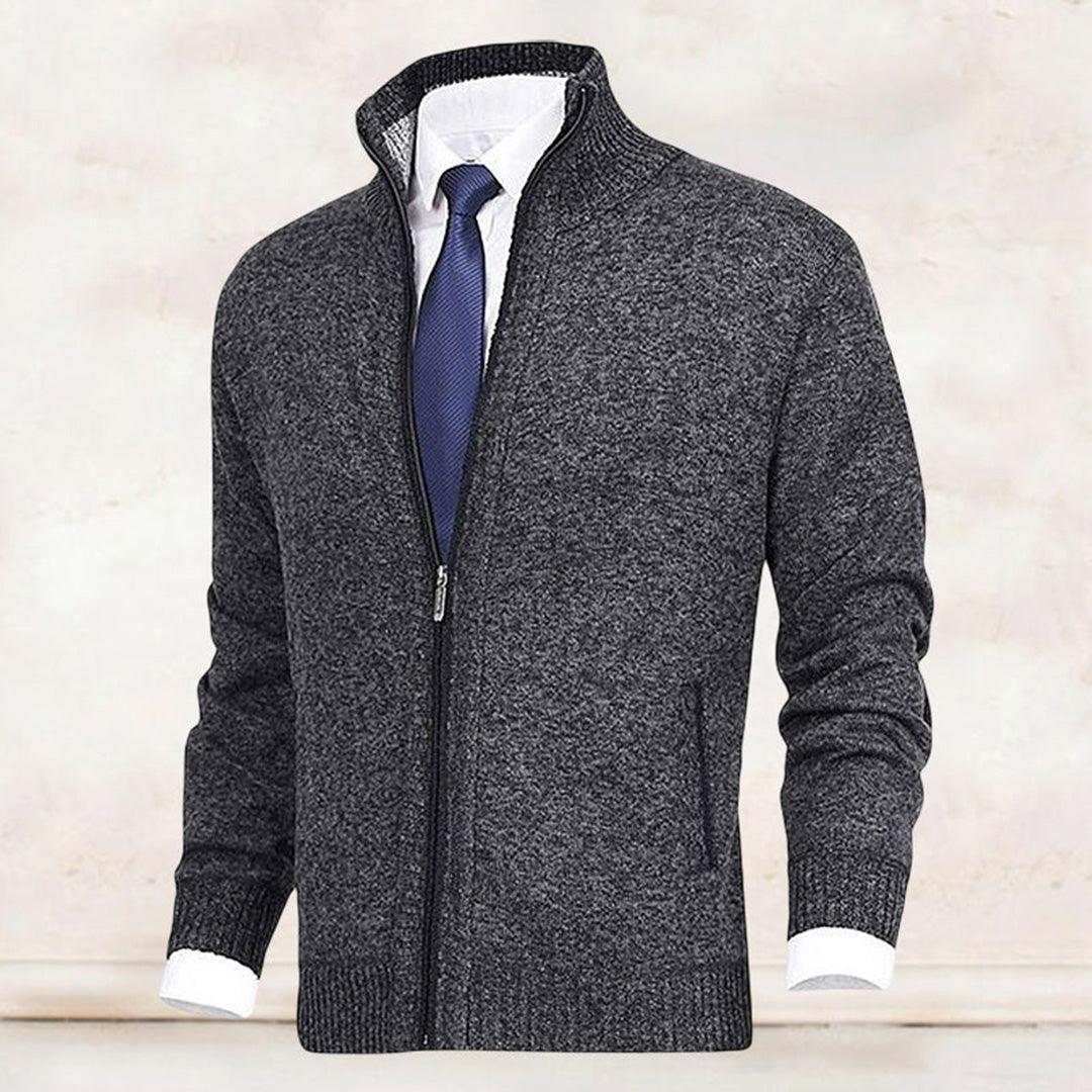 Image of Thomas | Men's Full Zip Knit Jacket