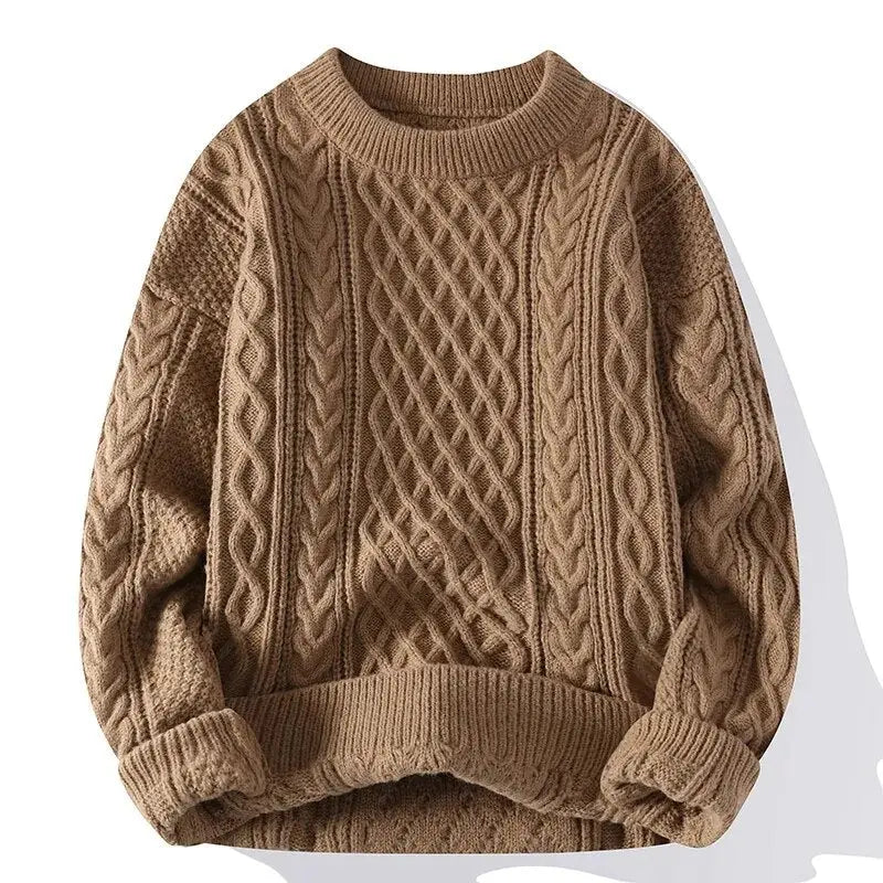 Image of Tony | Men's Textured Long Sleeve Sweater