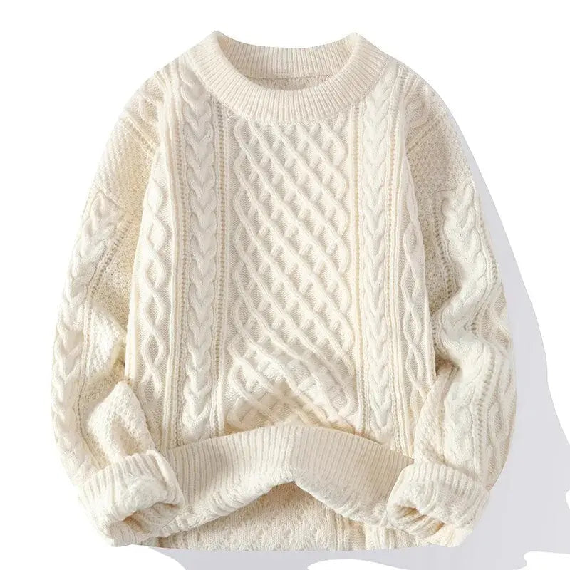 Image of Tony | Men's Textured Long Sleeve Sweater
