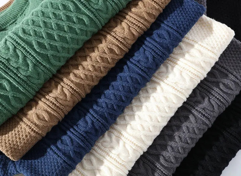 Image of Tony | Men's Textured Long Sleeve Sweater