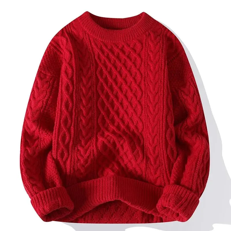 Image of Tony | Men's Textured Long Sleeve Sweater