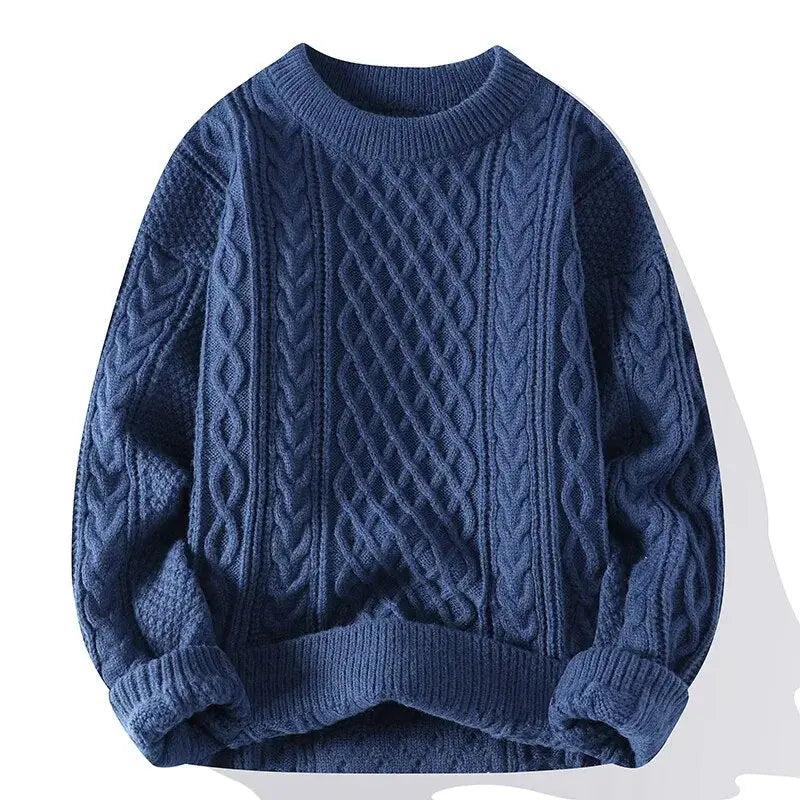 Image of Tony | Men's Textured Long Sleeve Sweater