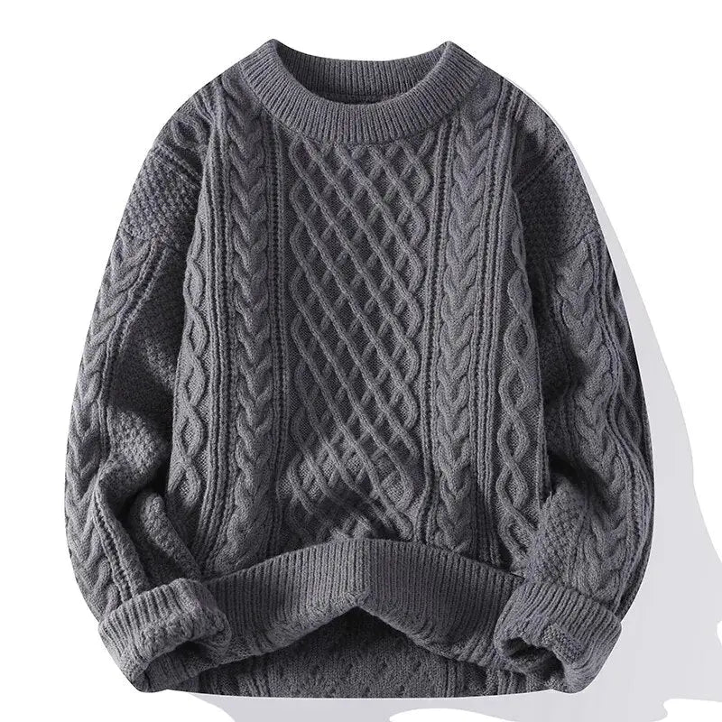 Image of Tony | Men's Textured Long Sleeve Sweater