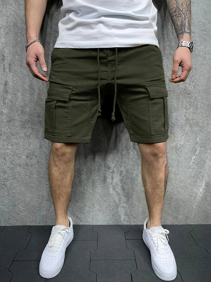 Image of Troy | Men's Cargo Drawstring Shorts