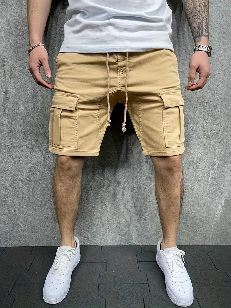 Image of Troy | Men's Cargo Drawstring Shorts