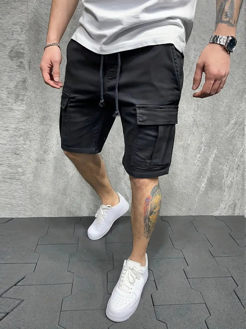 Image of Troy | Men's Cargo Drawstring Shorts