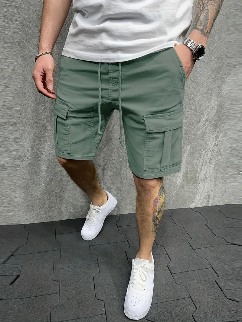 Image of Troy | Men's Cargo Drawstring Shorts