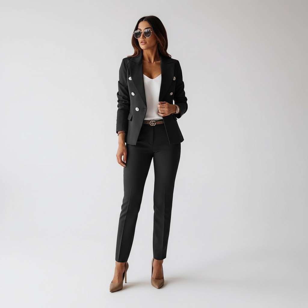 Two-Piece Blazer Suit Set