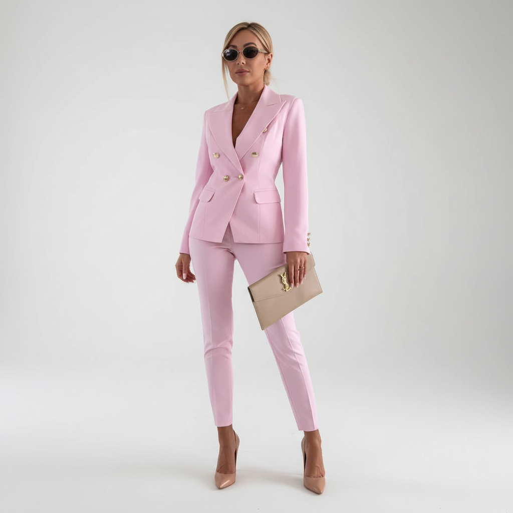 Two-Piece Blazer Suit Set