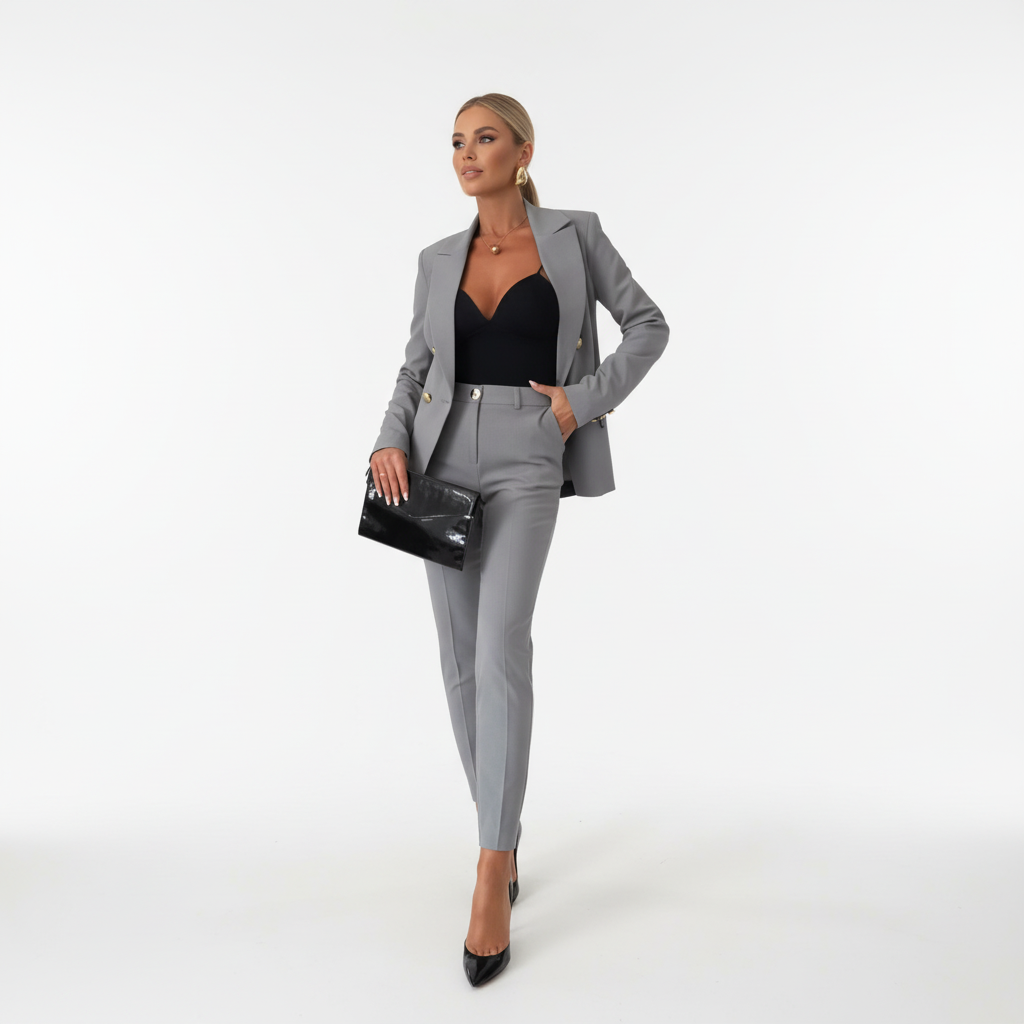 Two-Piece Blazer Suit Set