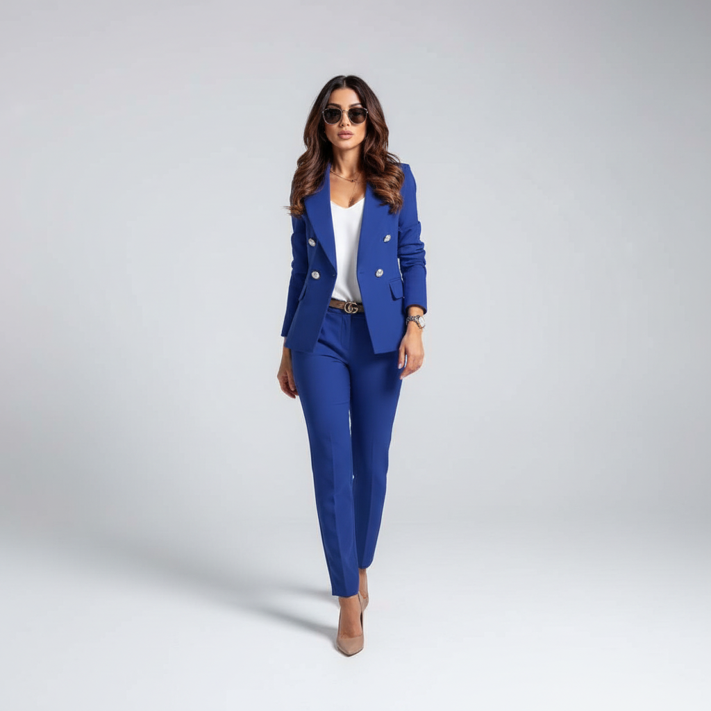 Two-Piece Blazer Suit Set
