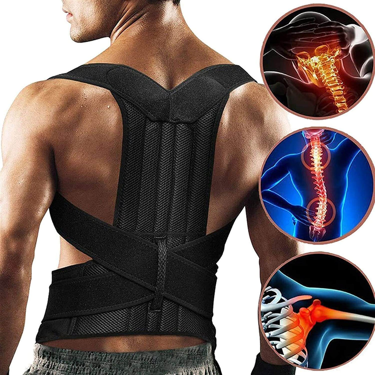 Unisex Back Posture Corrector Alignment Vest Support