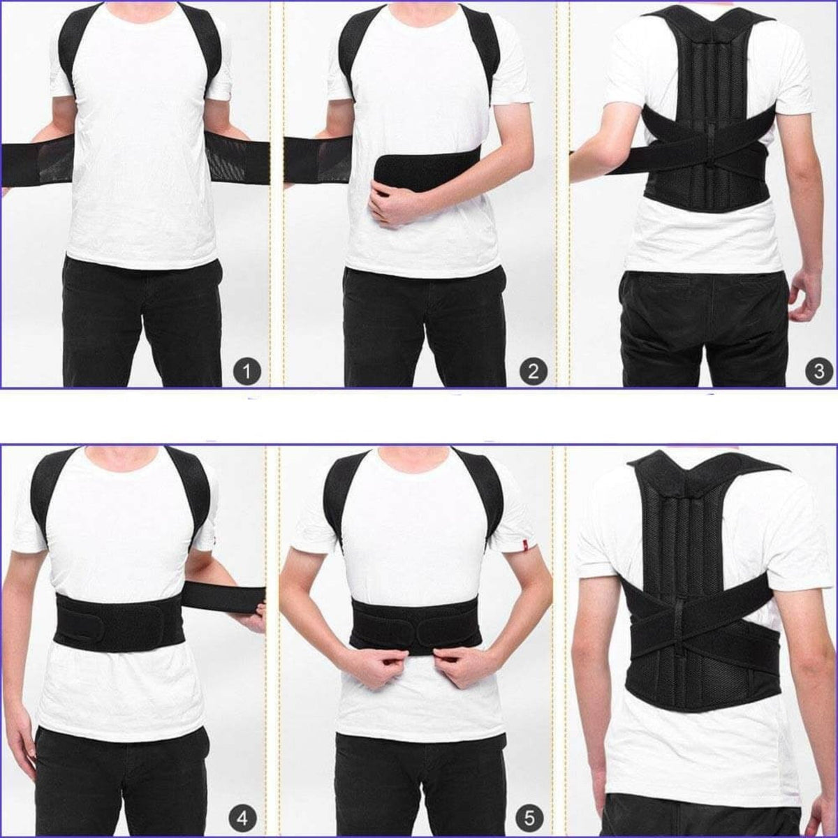 Unisex Back Posture Corrector Alignment Vest Support