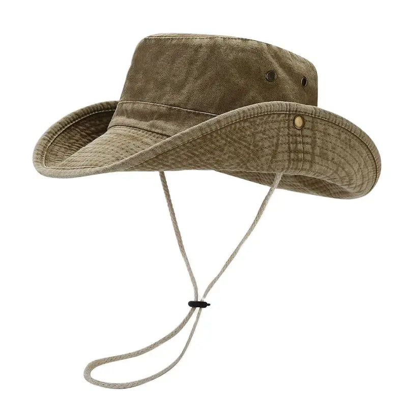 Unisex Flat-Top Solid Bucket Hat
