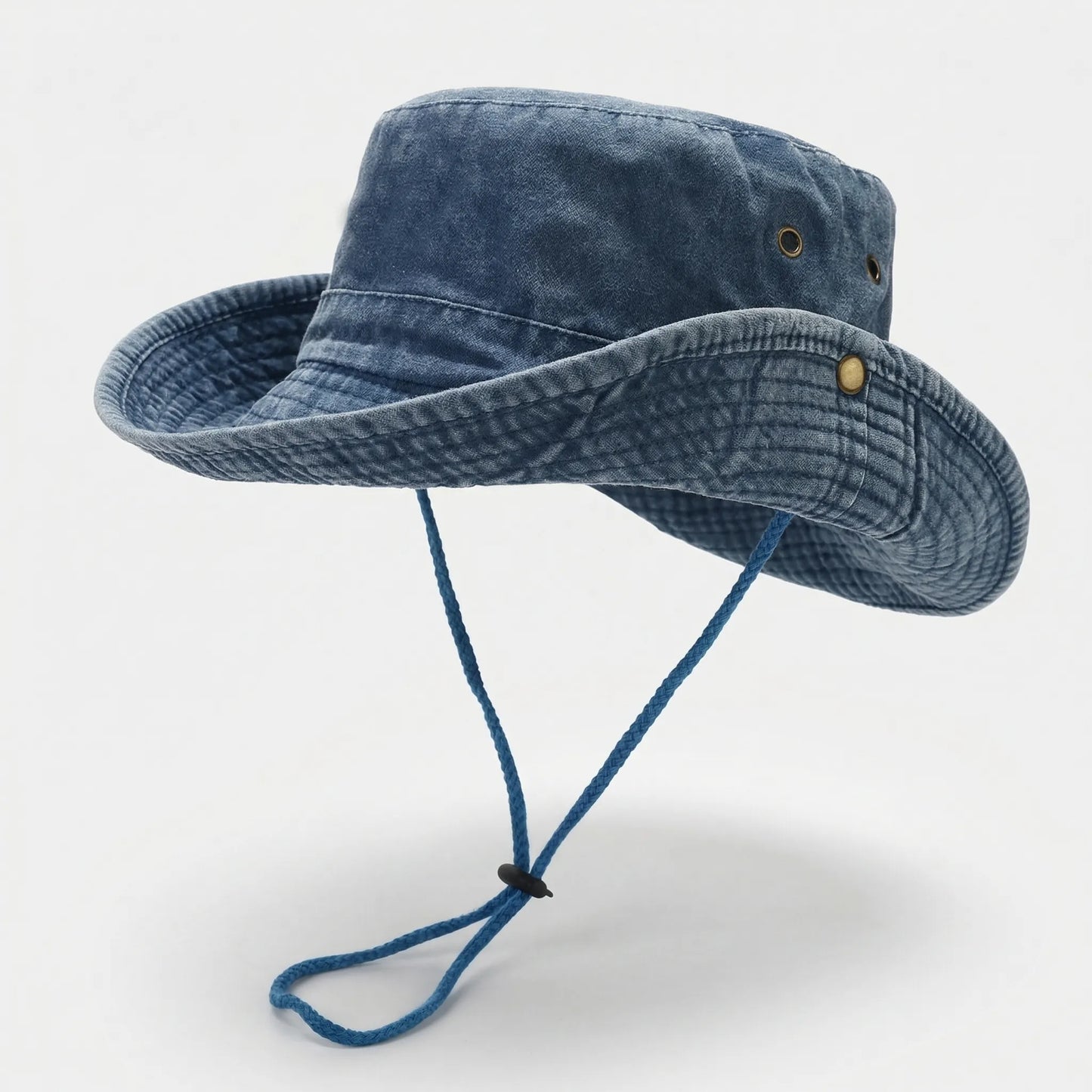 Unisex Flat-Top Solid Bucket Hat