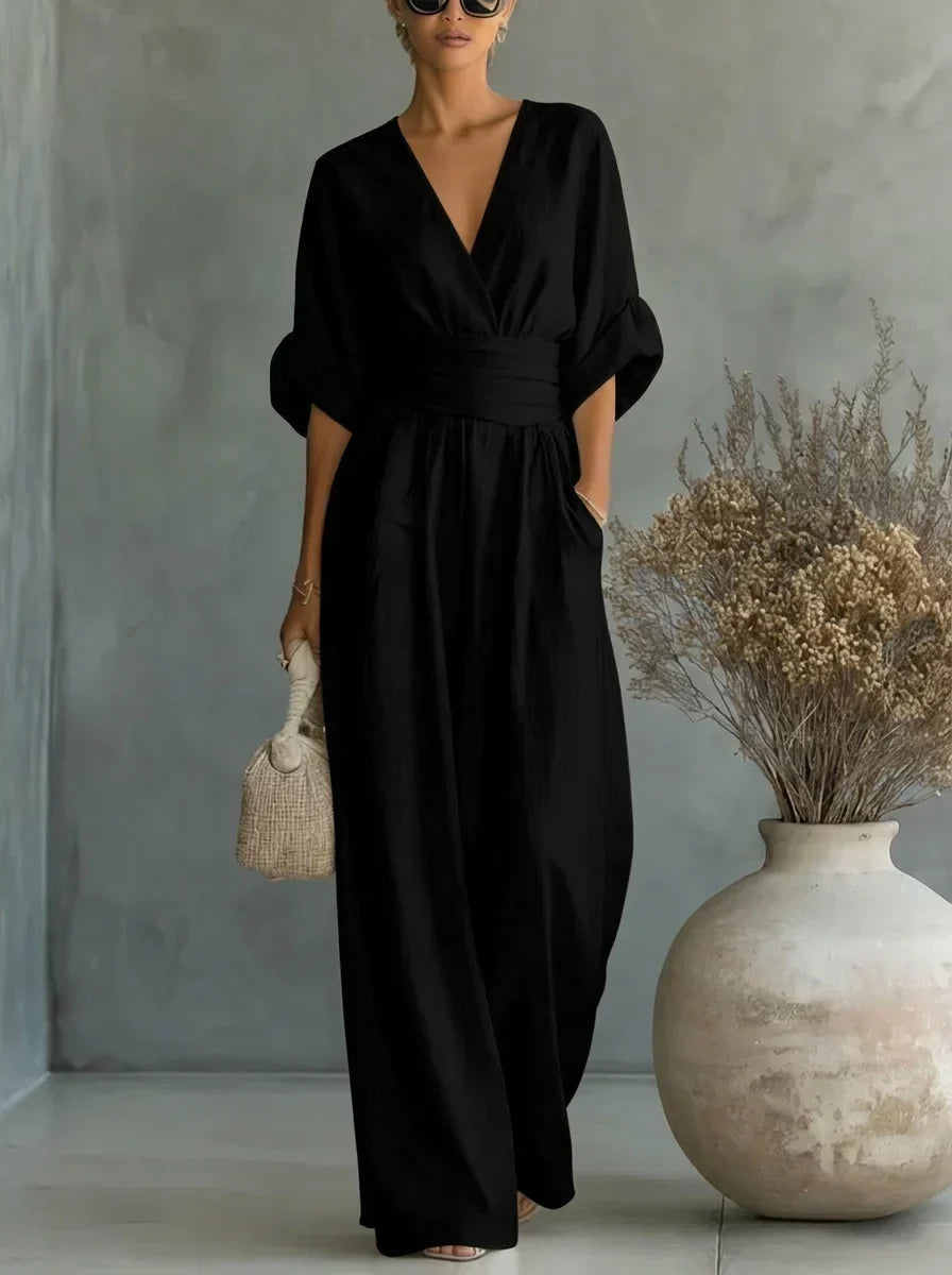 V-Neck Jumpsuit
