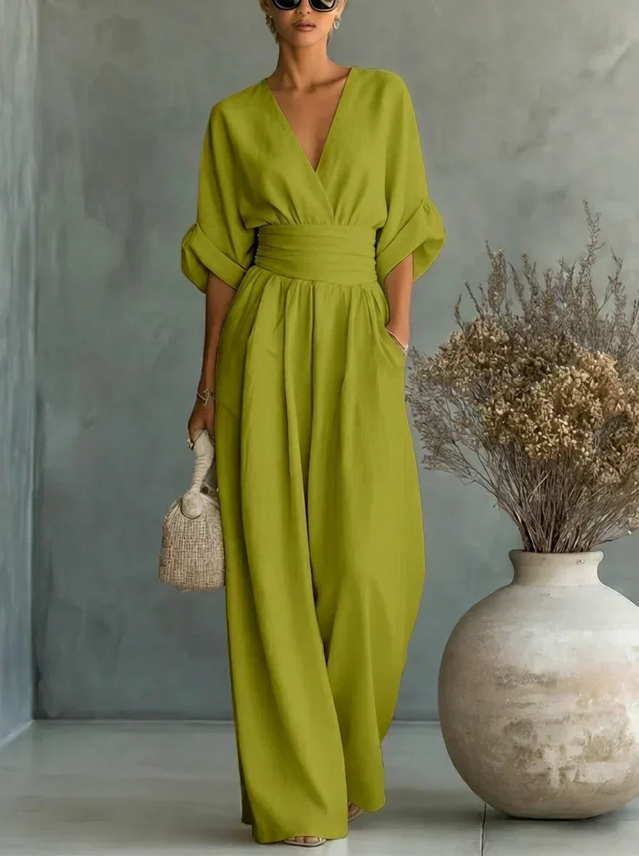 V-Neck Jumpsuit