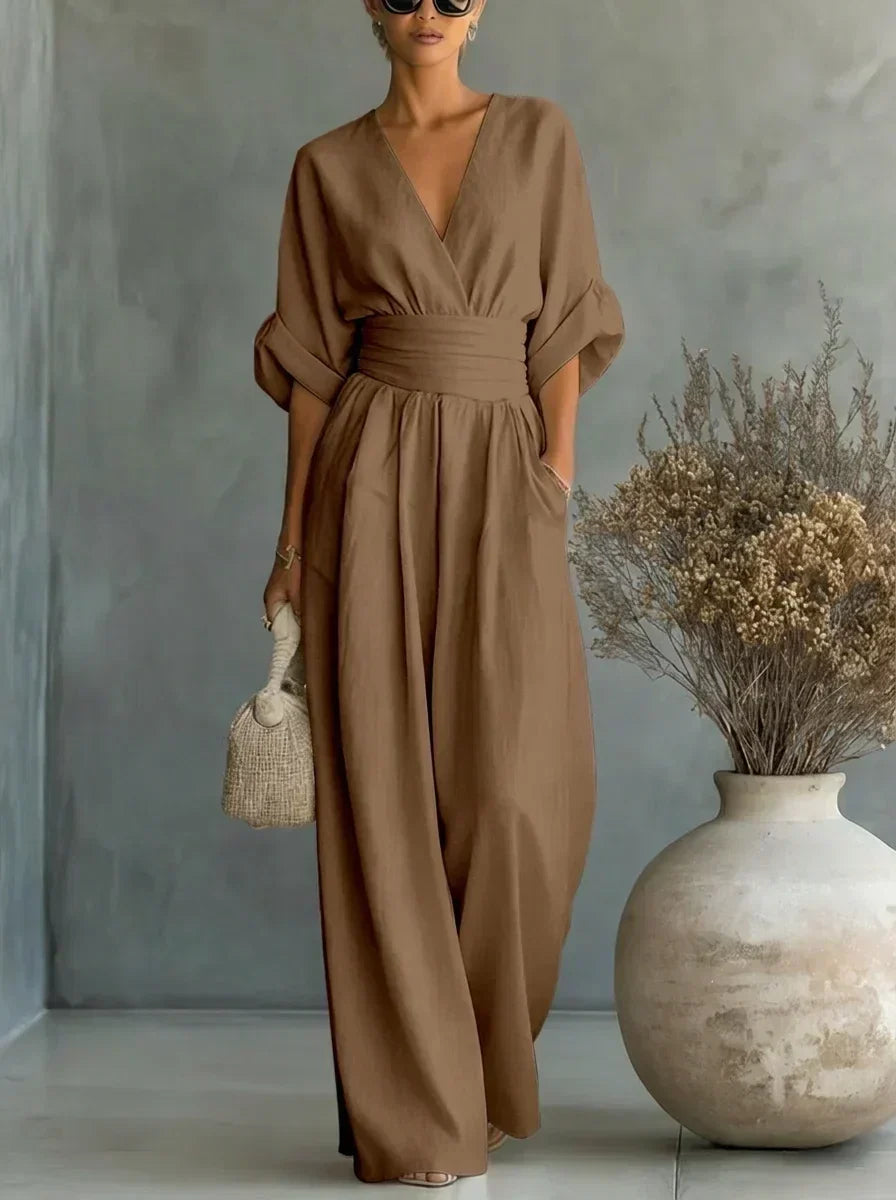 V-Neck Jumpsuit