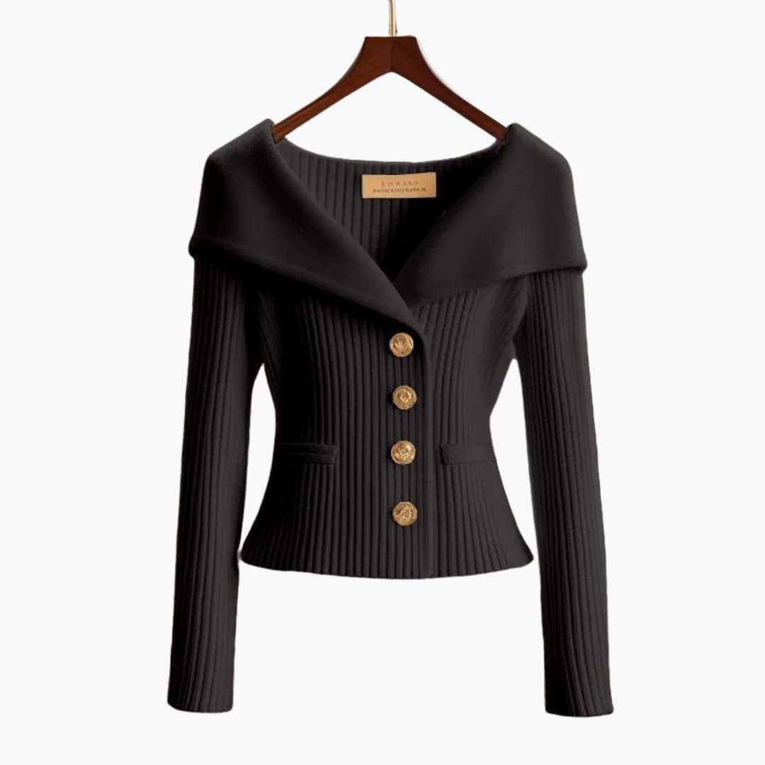 Image of Vanessa | Women's Ribbed Button-Front Cardigan