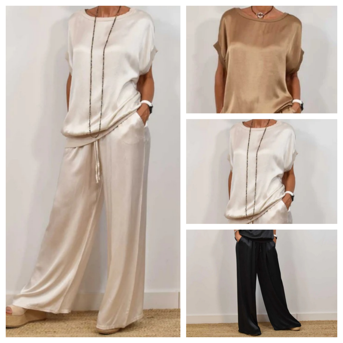 Image of Veronica | Women's Wide Leg Loose Fit Two-Piece Set