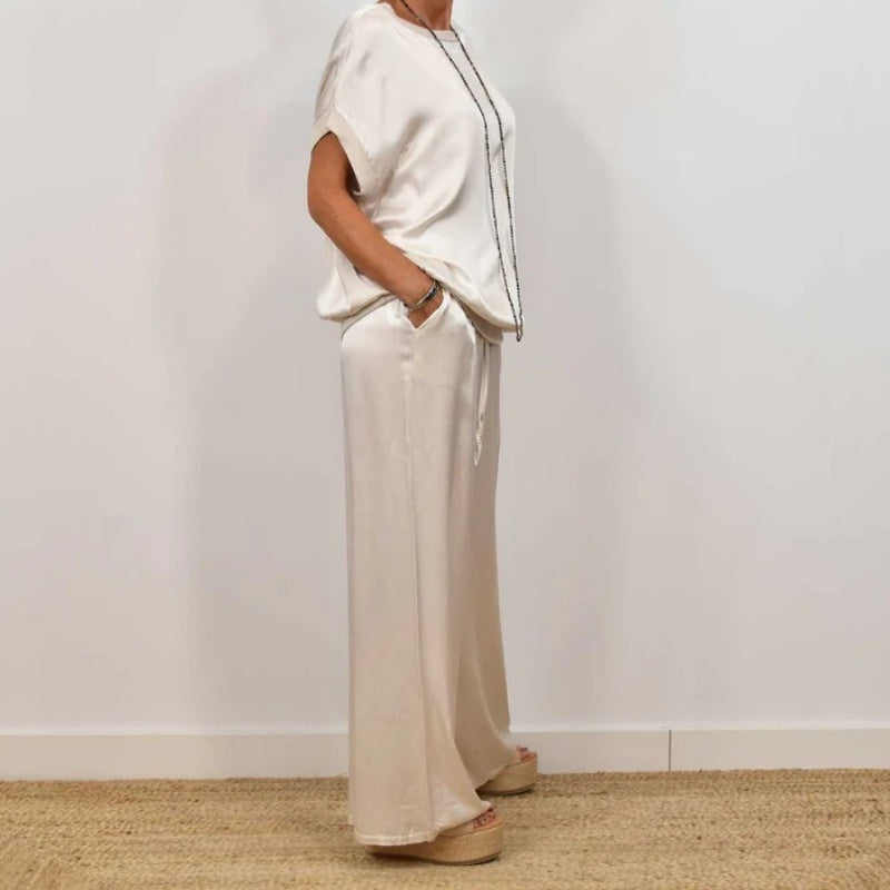 Image of Veronica | Women's Wide Leg Loose Fit Two-Piece Set