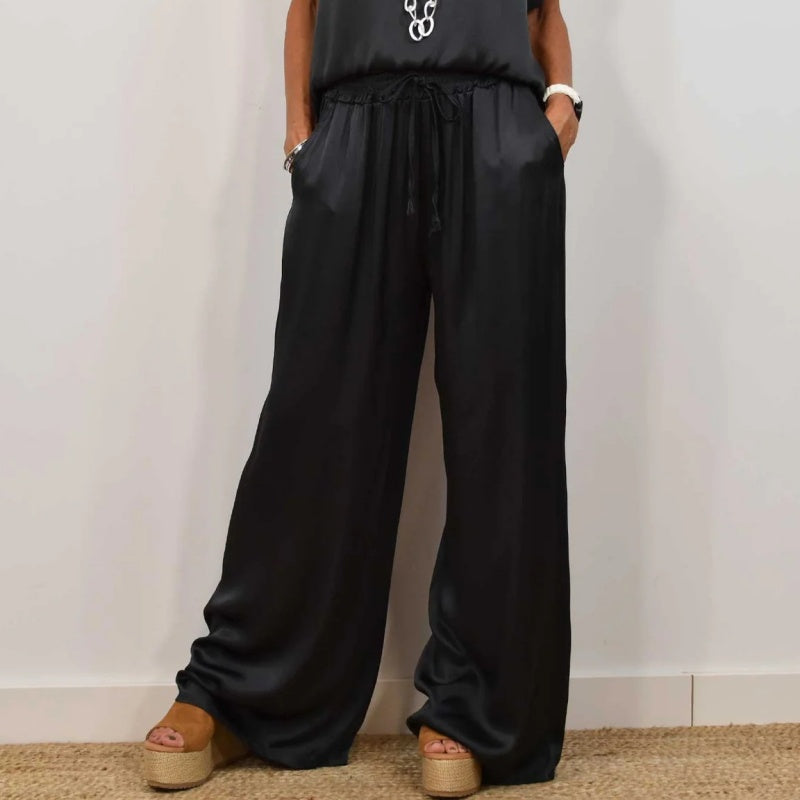 Image of Veronica | Women's Wide Leg Loose Fit Two-Piece Set