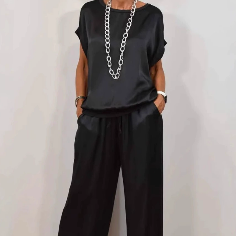 Image of Veronica | Women's Wide Leg Loose Fit Two-Piece Set