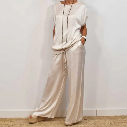 Image of Veronica | Women's Wide Leg Loose Fit Two-Piece Set