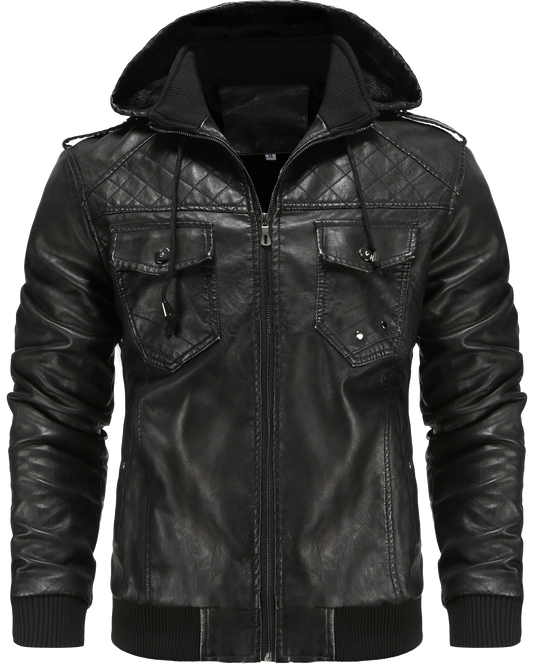 Image of Wade | Men's Hooded Bomber Jacket