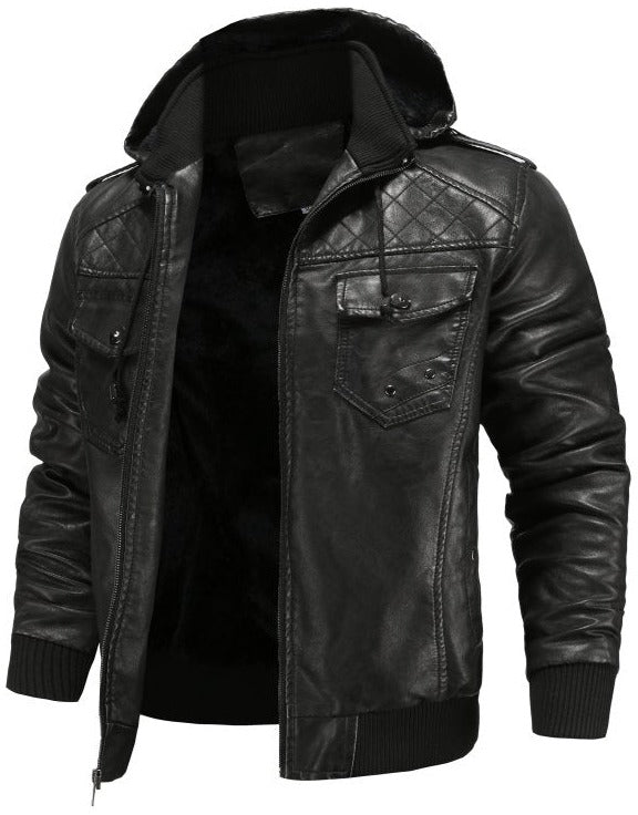 Image of Wade | Men's Hooded Bomber Jacket