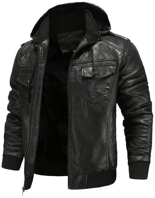 Image of Wade | Men's Hooded Bomber Jacket