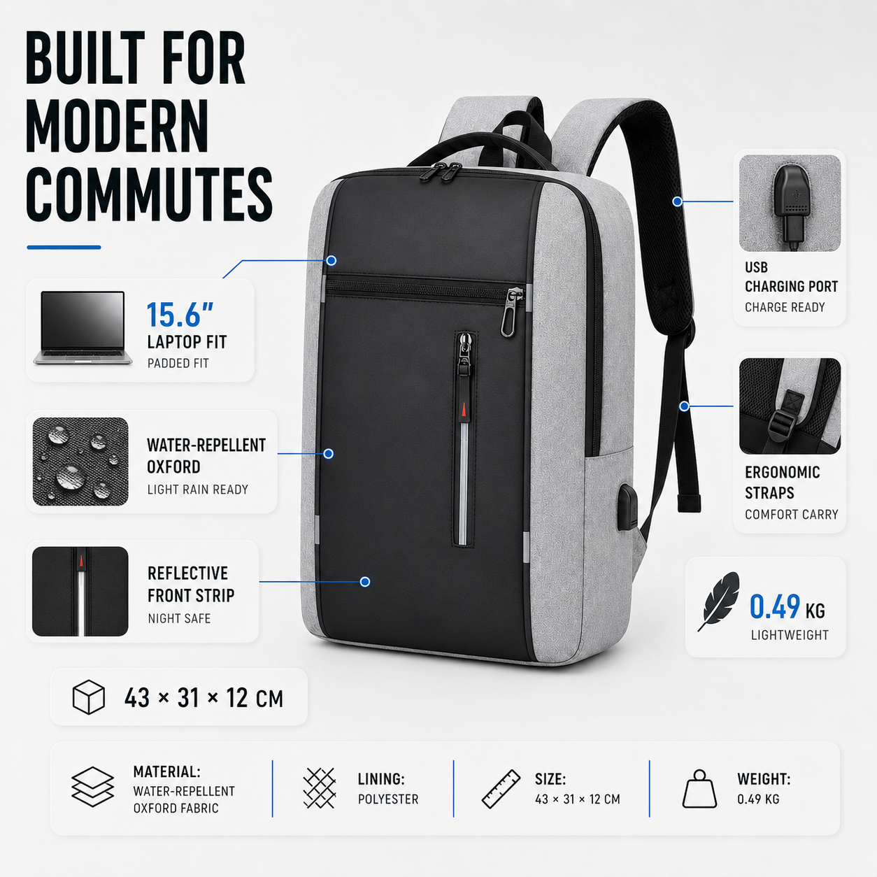Waterproof Business Backpack