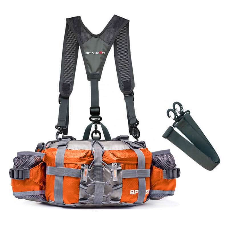 Waterproof Hiking Waist Bag with Bottle Holder