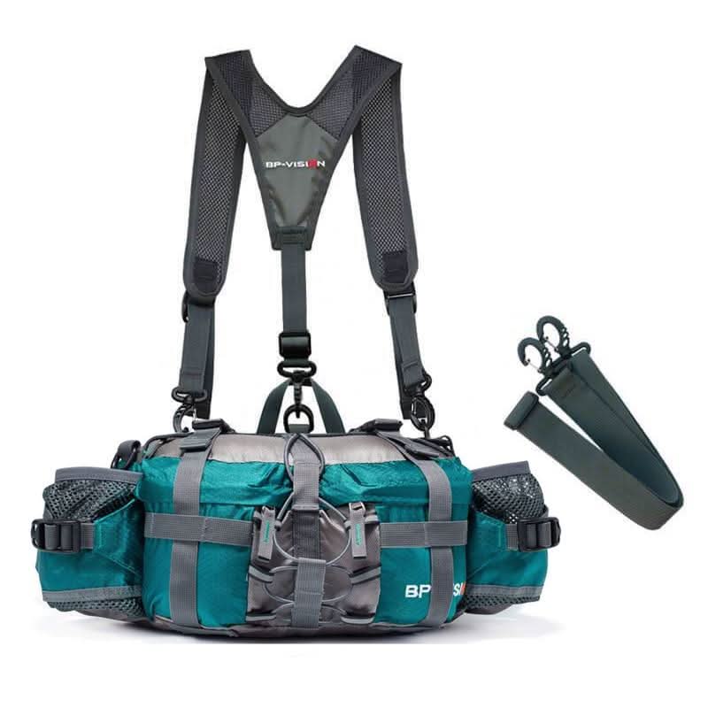 Waterproof Hiking Waist Bag with Bottle Holder
