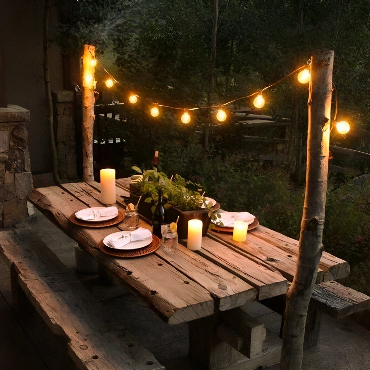 Waterproof Outdoor Patio String Lights