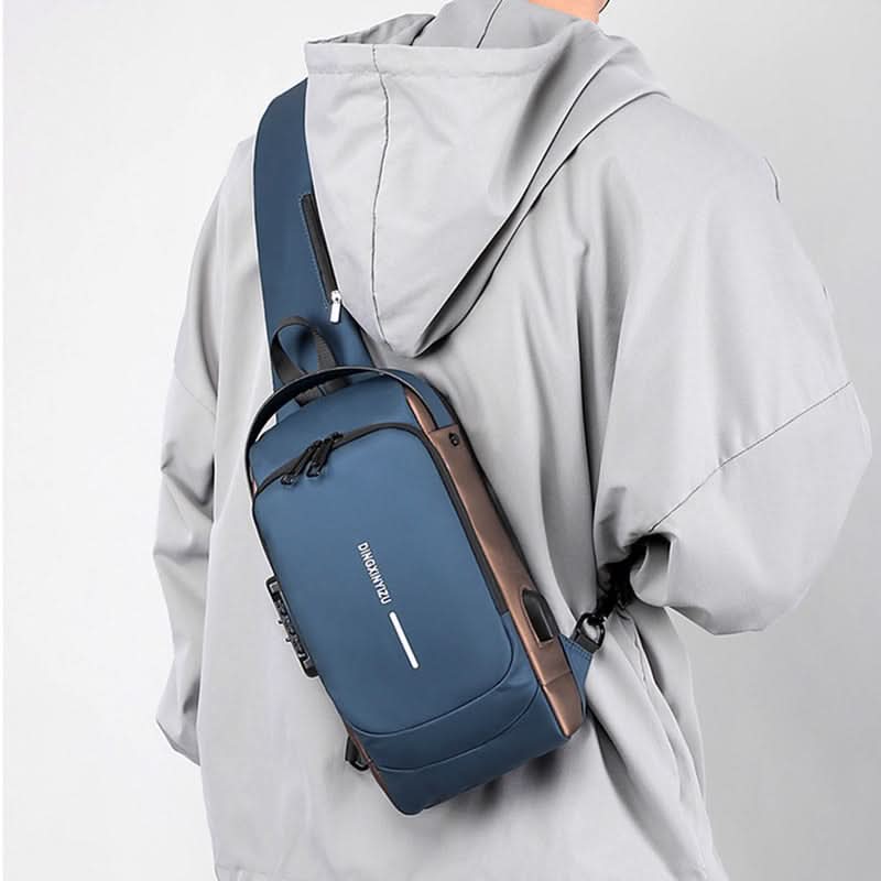 Waterproof Shoulder Travel Bag with USB Port