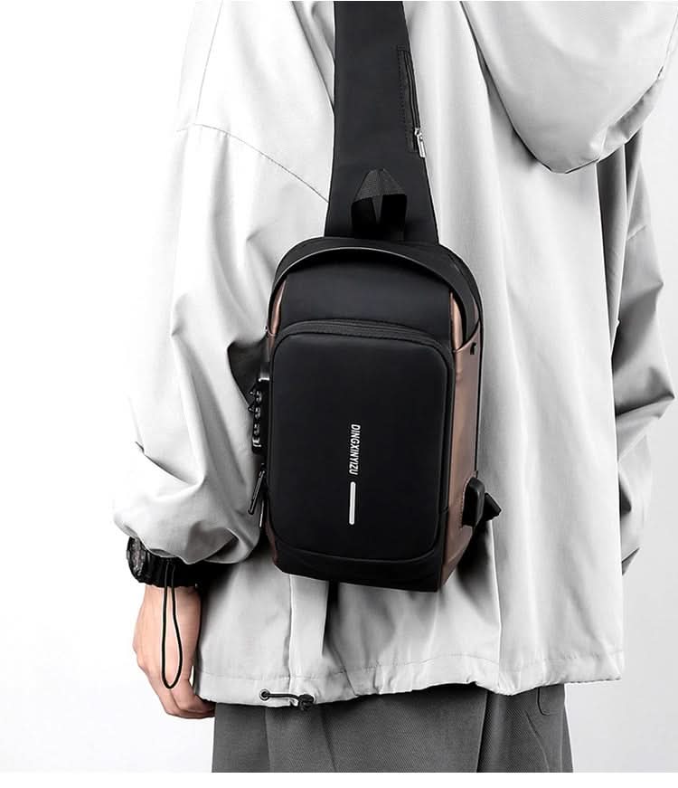 Waterproof Shoulder Travel Bag with USB Port