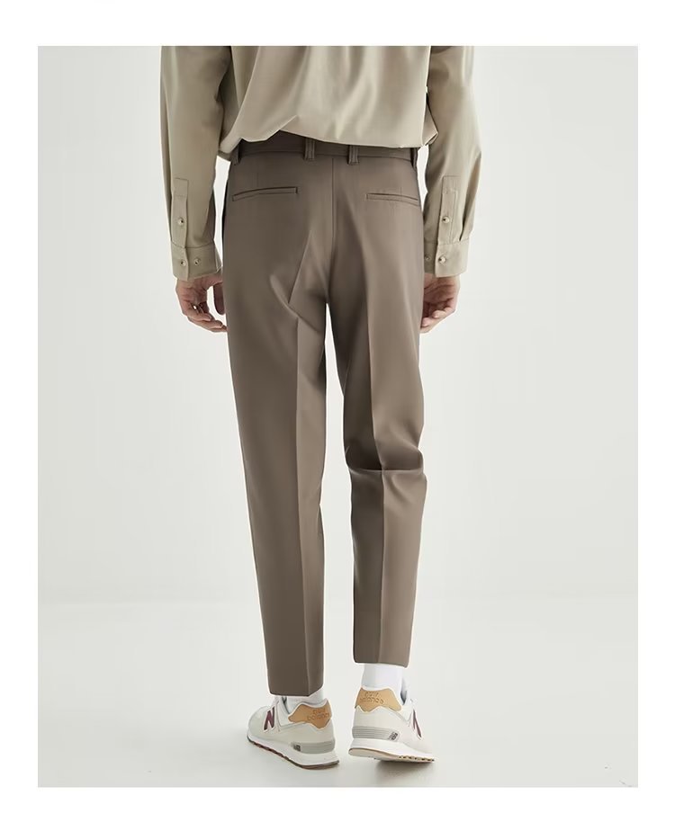 Image of Waylon | Men's Pleated Ankle Length Dress Pants