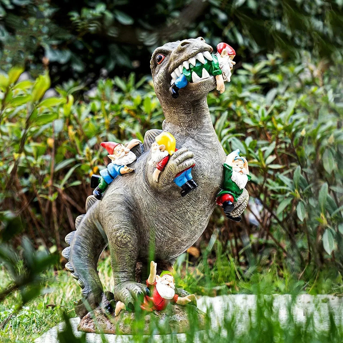 Weatherproof Resin Dinosaur Figurine Garden Decor