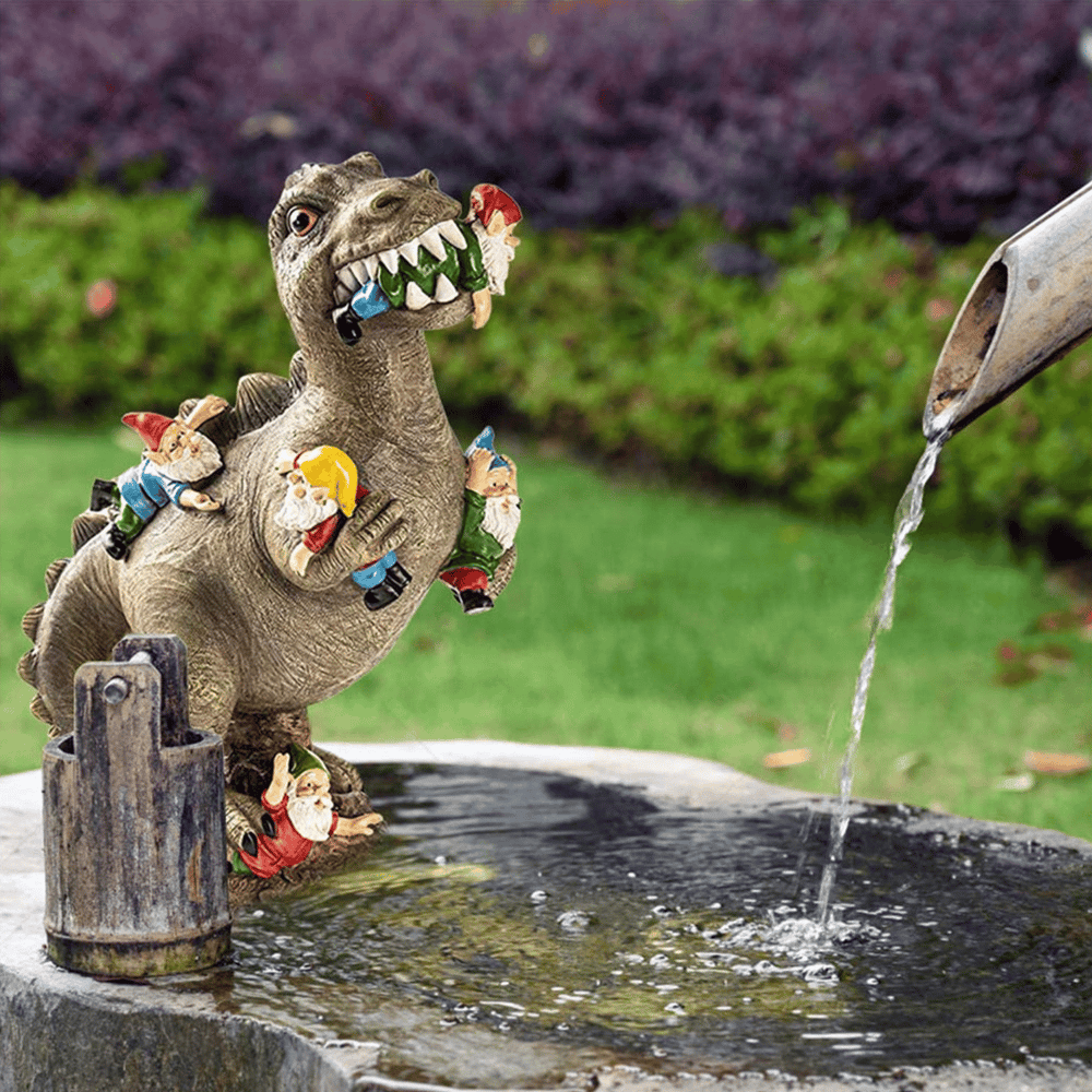 Weatherproof Resin Dinosaur Figurine Garden Decor