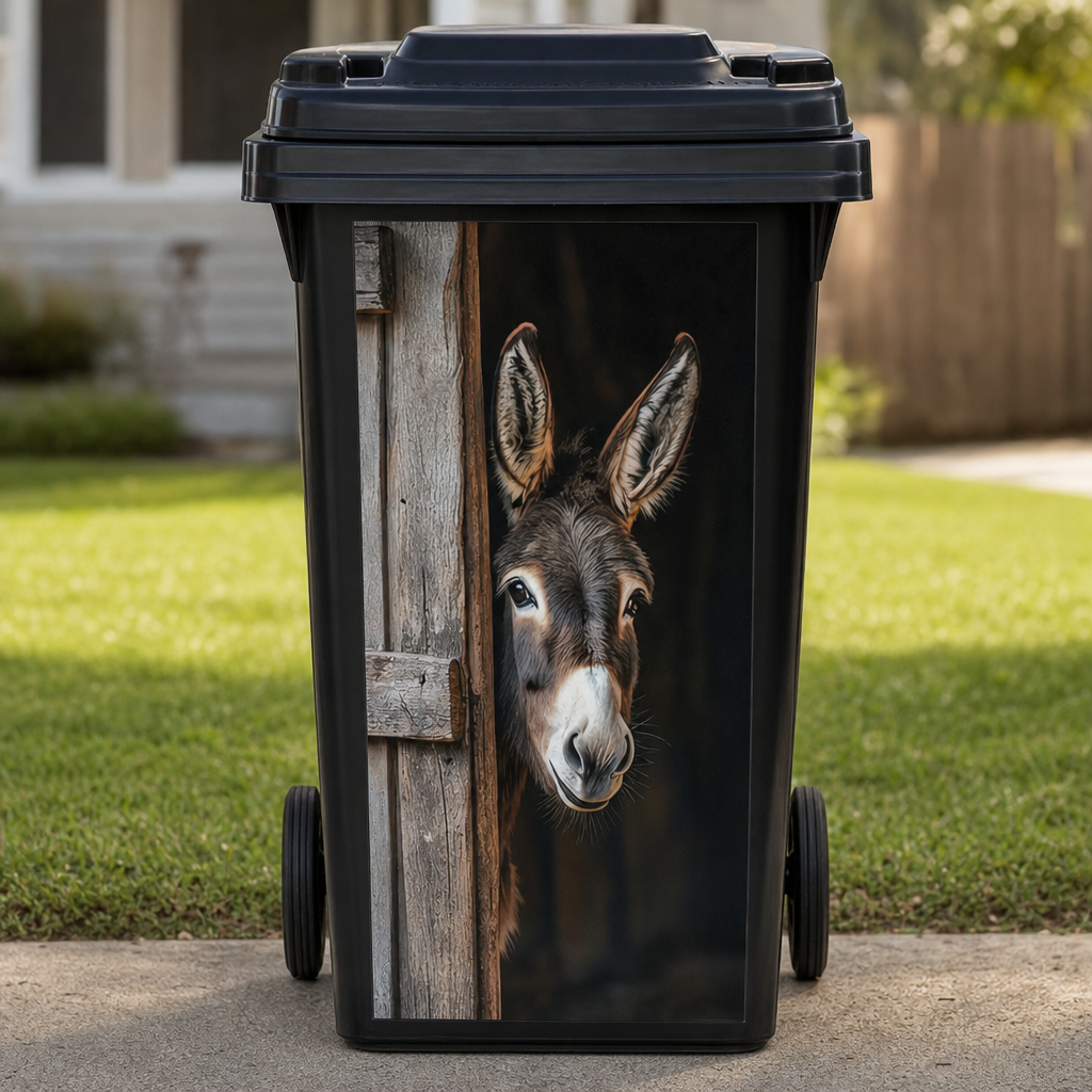 Weatherproof Trash Can Decal
