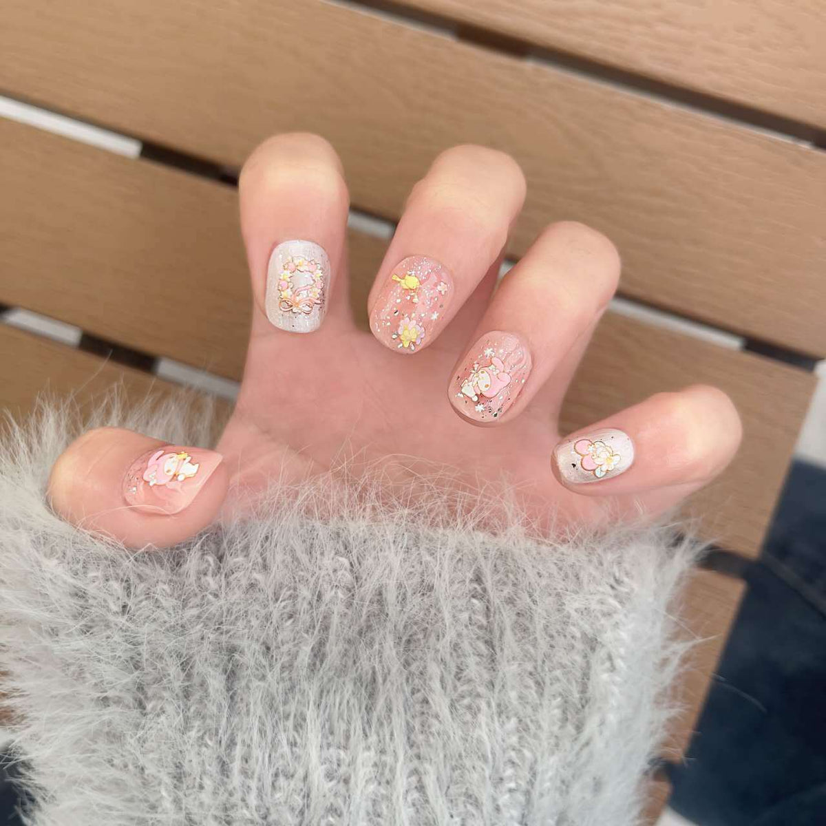 Whimsical Character Press-On Nail Set