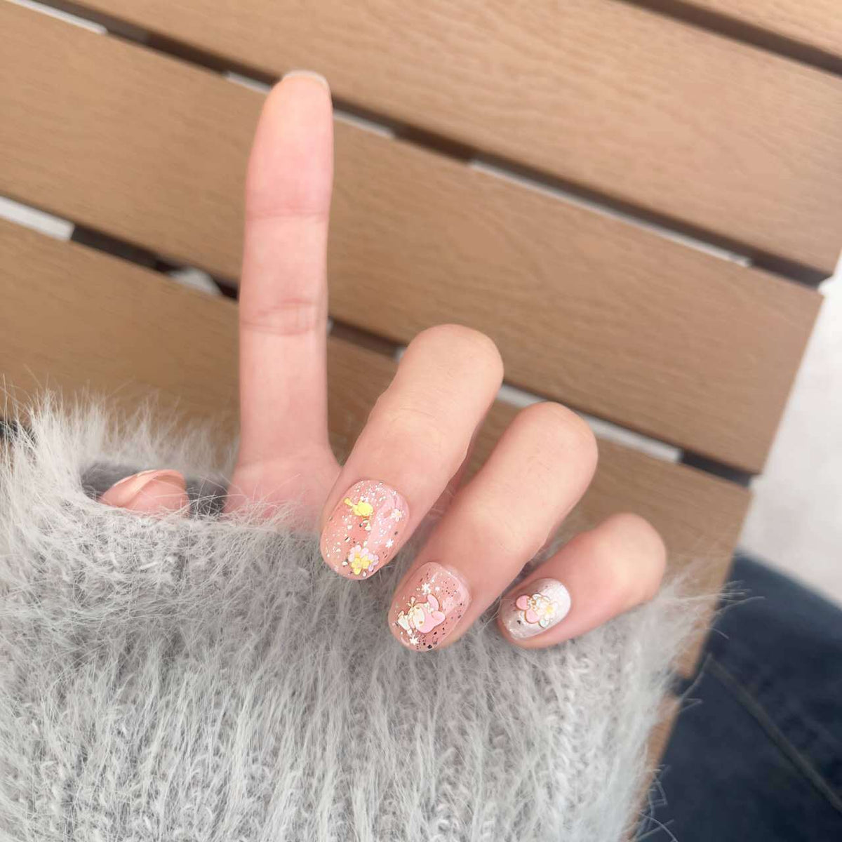 Whimsical Character Press-On Nail Set
